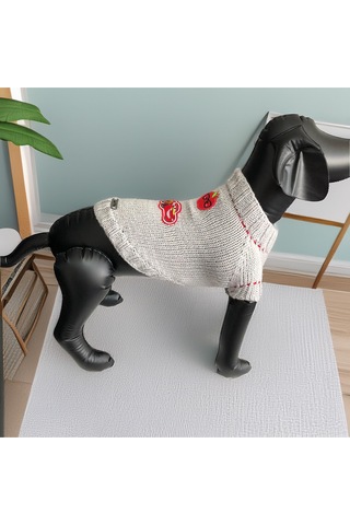Köpek İçin Cherry Racer Gri Kazak