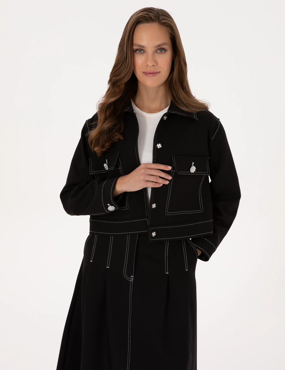 Pierre Cardin Kadın Siyah Ceket 50310060-vr046 Siyah