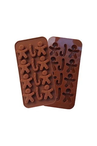 Gingerman Yılbaşı Temalı Ginger Adam Şeker Hamuru Sabun Mum Çikolata Kalıbı