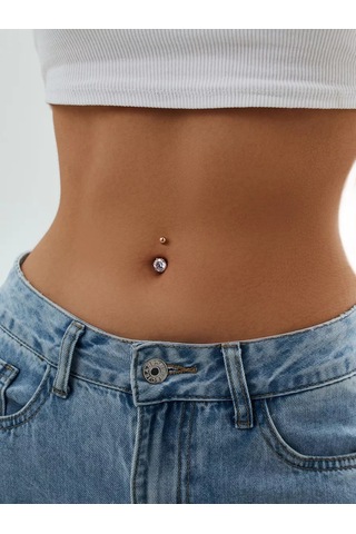 Marıola 925 Ayar Gümüş Üzerine Altın Kaplama Yüzük Piercing 26271158 Altın