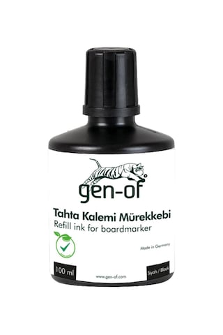 Gen-of Beyaz Tahta Kalemi Mürekkebi 100 Cc Siyah 2 Adet