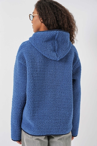 Gabria Kapüşonlu Fermuarlı Hırka Lacivert