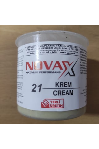 Novax Krem Renk Cream Ahşap Tamir Macunu 200 Gram 1 Adet Yerli