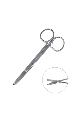 Barışhan Medikal Küçük Mikrocerrahi Dikiş Alma Makası 4.7inç/12.6cm Gri Eğitim Materyali