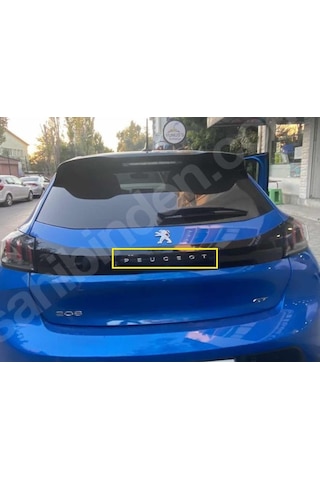Peugeot 208 Yeni Nesil Bagaj Yazısı İnce Karakter