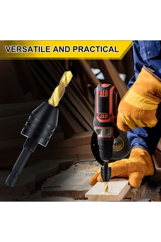 Geeksen "2'li Set Anahtarsız Matkap Mandreni - 0.3-3.6mm & 0.8-8mm, Hızlı Bit Değişimi, Tüm Elektrikli Aletlerle Uyumlu"