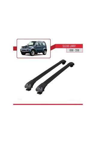 Suzuki Jimny 1998-2018 Arası İle Uyumlu Ace-1 Ara Atkı Tavan Barı Siyah