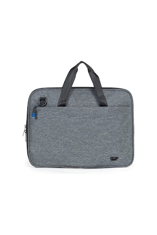 Necati Çanta Macbook Organizer Laptop Evrak Çantası 15.6 & 16 Inç Gri-1642 Gri
