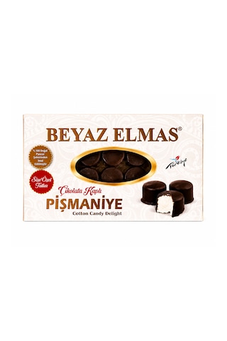 Beyaz Elmas Çikolata Kaplı Pişmaniye 300 Gr - %100 Doğal Pancar Şekerli - Fındıklı Ve Çikolatalı Premium Pişmaniye
