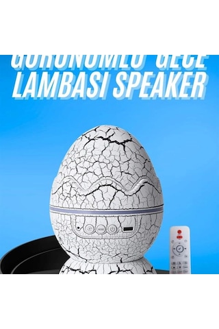 Gece Lambası Yumurta Işık Speaker Yeni Nesil Dinozor Yumurtası Görünümlü Renkli 98435297