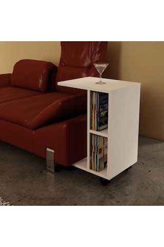 Dekorister General Yan Sehpa Beyaz