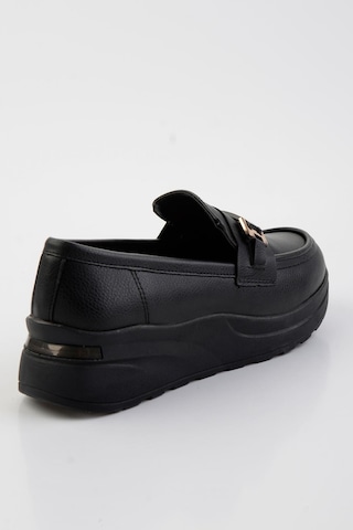 Bambi Siyah Kadın Loafer Ayakkabı K01179769709 Siyah