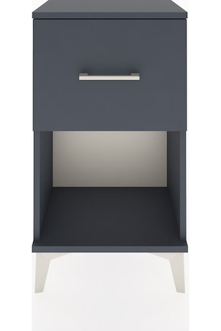 Arges Komodin 2 Çekmeceli 44x30x80 Antrasit-antrasit Antrasit