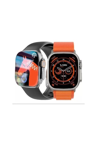 HW8 Ultra 49 MM Çift Kordonlu Akıllı Saat (Distribütör Garantili)