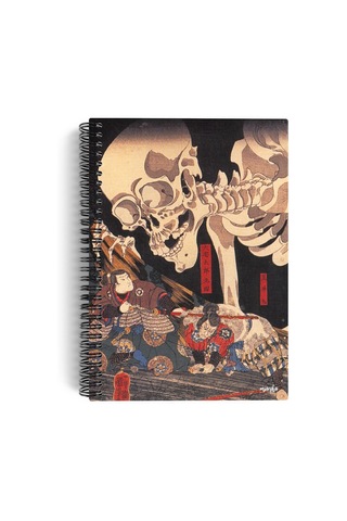 Utagawa Kuniyoshi/takiyasha And The Skeleton Spectre,1844 / Spiralli Defter 08/a5/çizgisiz/100 Sayfa