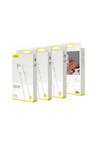 Baseus Mini White Cable USB For Type-C 3A 1m White