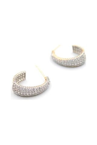 Halka Küpe - Altın Çok Renkli