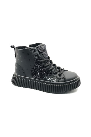 Cool Aisha Ortopedik Kaymaz Taban Unisex Çocuk Bot Siyah