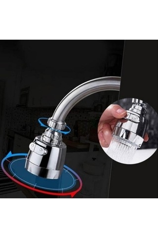 3 Fonksiyonlu Krom Kaplama Oynar Musluk Başlığı