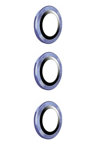 Samsung Uyumlu Galaxy S23 Fe Zore Kamera Lens Koruyucu Cam Filmi Mavi Açık