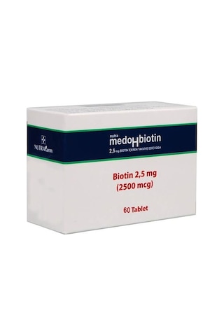 Dermoskin Medohbiotin Biotin 25 Mg 60 Tablet