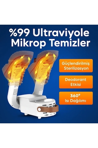 Dijital Ayakkabı Kurutma Ve Isıtma Makinesi Beyaz