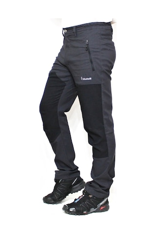 Mudwill Alpin Likralı Erkek Outdoor Pantolon Gri-Siyah