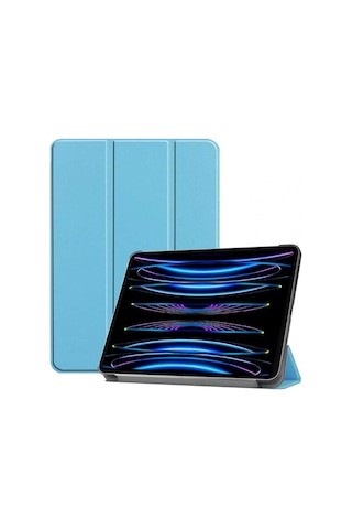 Apple Uyumlu iPad Pro 4. Nesil M2 2022 11 Inç Tablet Flip Smart Standlı Akıllı Kılıf Smart Cover Kılıf