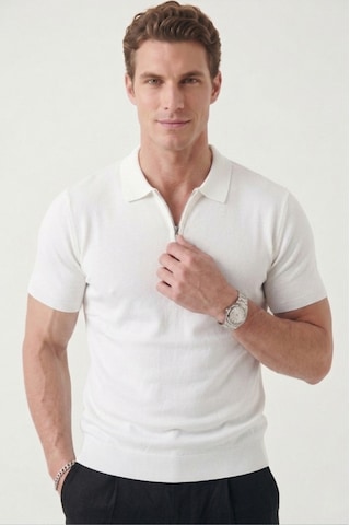 Deepsea Erkek Beyaz Slim Fit Nefes Alan Pamuklu Polo Yaka Tişört Dar Kesim Likralı Triko Tişört 2505001 Beyaz