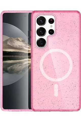 Joko Samsung Galaxy Uyumlu S25 Ultra Star Magsafe Kapak - Pembe Belirtilmemiş