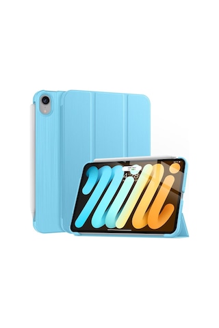 Apple Uyumlu iPad Air 11inç M2 2024 Kılıf Pu Deri Smart Standlı Case A2902 A2903 A2904