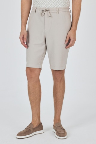 İmza Bej Düz Esnek Gabardin Casual Şort 1016250150 Bej