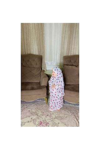 Aladaıyr 2 Adet Çocuk Namaz Elbise Pamuk Kumaş Çok Renkli046