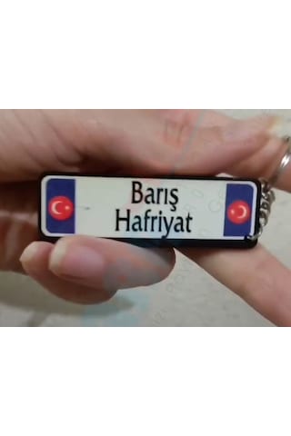 Kara Bilişim Plaka Anahtarlık Ahşap