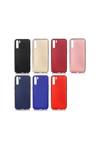 Oppo Reno 3 Kılıf Zore Premier Silikon Kapak-Siyah