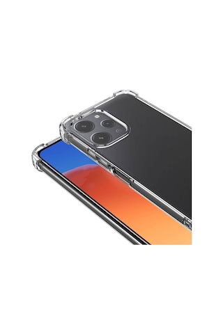 Noktaks - Redmi 12 Uyumlu Kılıf Şeffaf Koruyucu Nitro Anti Shock Silikon - Renksiz - T29342