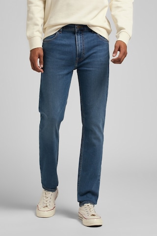 Lee Rider Slim Fit Dar Kesim Normal Bel Esnek Jean Kot Pantolon Mid Worn Tinted