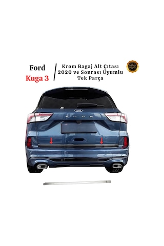 Ford Kuga 3 Krom Bagaj Alt Çıtası 2020 Ve Sonrası Paslanmaz Çelik