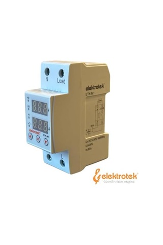 Etk-m1 Monofaze Gerilim Ve Akım Koruyucu 63a 230v Dın Ray Ayarlanabilir Röle 1