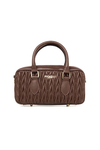D223 Chocolate Portföy Çantası Kadın Cecıle Piumelli Milano Bag D223 Chocolate