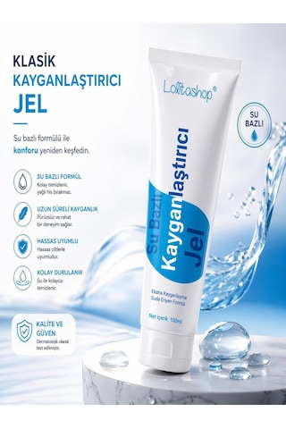 Su Bazlı Aromasız Ekstra Kayganlaştırıcı Jel 100 Ml Sade Kokusuz Kayganlaştırıcı Jel