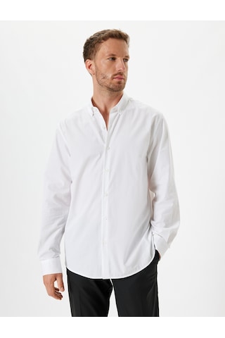 Koton Slim Fit Gömlek Uzun Kollu Pamuklu Beyaz 5wam60063hw Beyaz