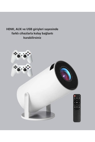 Wi-fi 6 Ve Bluetooth 5.0 Destekli 4k Akıllı Projeksiyon Cihazı