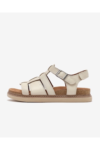 Clarks Arwell Sun Kadın Krem Sandalet 26181413 Krem