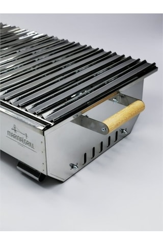 Mizan Marina Grill XL Krom Mangal 35 x 70 CM