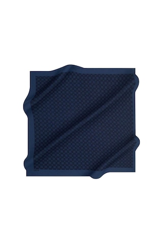 Aker Elegance Monogram Eşarp - 10905001 Lacivert