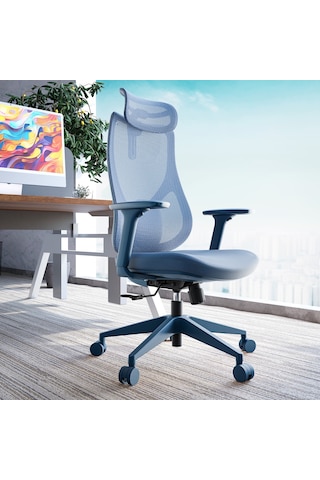 Rio Ergonomik Çalışma Koltuğu Mavi