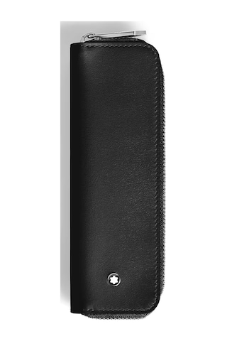 Montblanc Meisterstück Deri Fermuarlı 1li Kalemlik 221444 Siyah