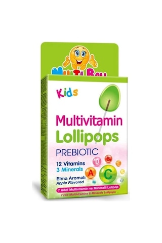 Multi Ball Kids Multıvıtamın Lollıpops +prebıotıc