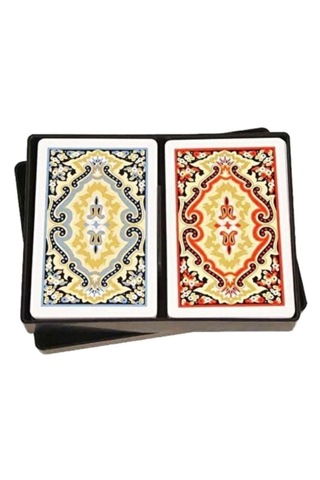 Angora Kem Plastik Oyun Kağıdı İskambil Kağıdı Çift Deste 52 Oyun